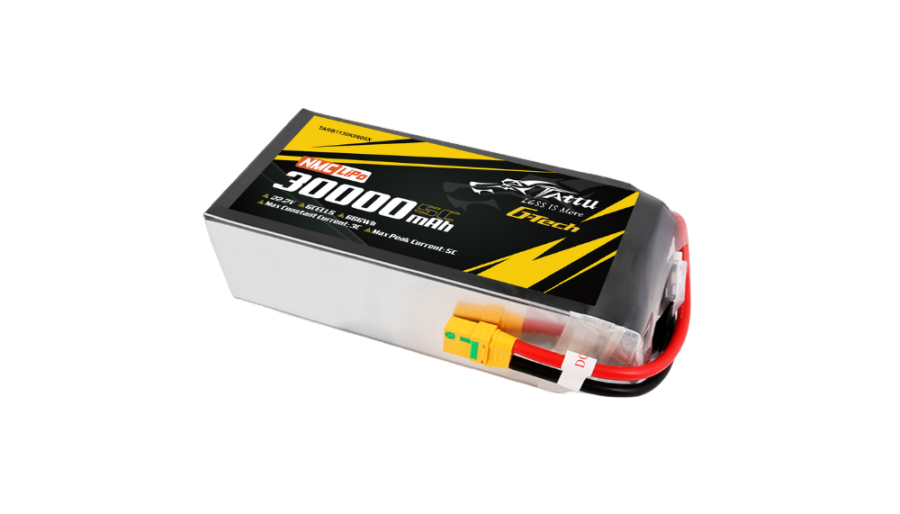 Tattu 30000mAh 22.2V 6S NMC Semi-Solid State Battery Pack with G-Tech 2