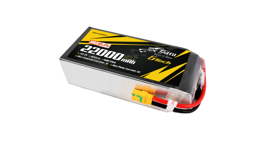 Tattu 22000mAh 22.2V 6S NMC Semi-Solid State Battery Pack with G-Tech 2