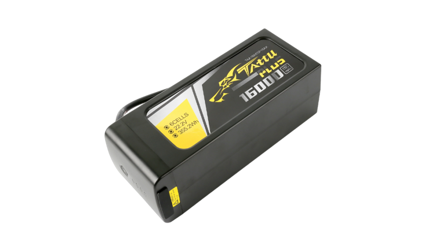 Tattu Plus 6S 16000mAh 22.2V 15C Lipo Smart Drone Battery for UAVs