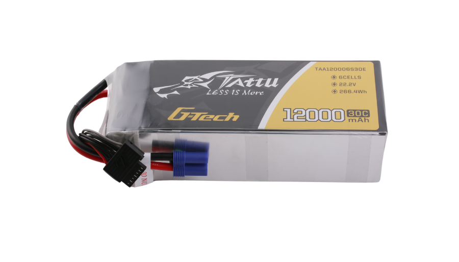 Tattu G-Tech 30C 6S 12000mAh 22.2V Lipo Drone Battery Pack