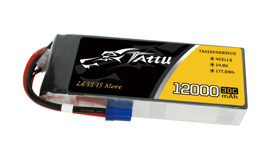 Tattu 4S 12000mAh 14.8V 30C Lipo Drone Battery For UAV