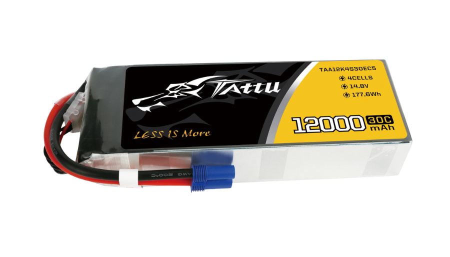 Tattu 4S 12000mAh 14.8V 30C Lipo Drone Battery For UAV