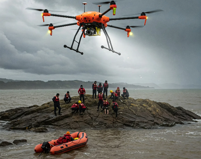 Rescue drone applications